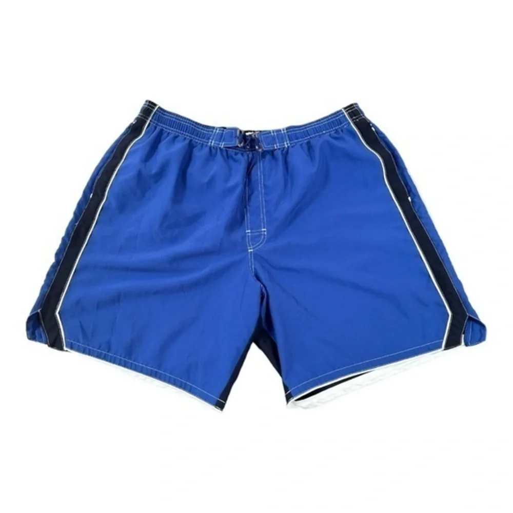 Speedo Men’s Blue Two-Tone Swim Trunks Board Shorts Size XL